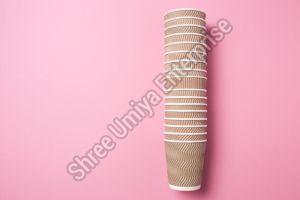 White and Brown 12 Oz Double Wall Paper Cup