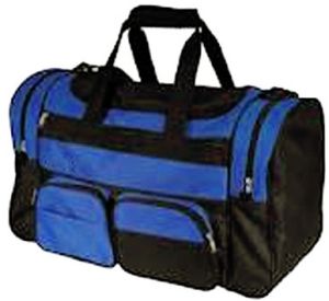 Blue Black Polyester Sports Bags