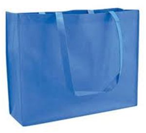 Blue Non Woven Loop Handle Carry Bags