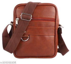 Brown Leather Office Sling Bags