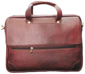 Men Maroon Office Leather Bags
