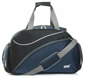 Nylon Black Blue Travel Bag