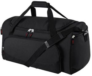 Polyester Black Black Travel Bag
