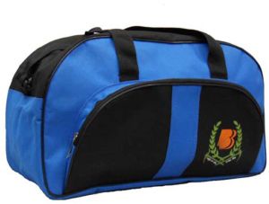 Polyester Blue Black Promotional Travel Bags