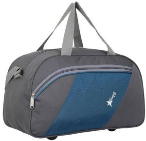 Polyester Grey Black Travel Bag