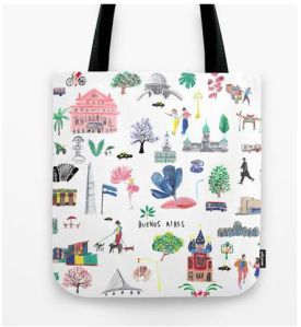 Printed Loop Handle Carry Bags