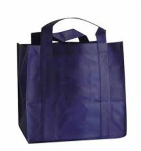 Purple Non Woven Loop Handle Carry Bags