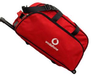 Red Nylon Trolley Bags