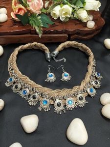 NIPSTec Handmade Jute Necklace Set