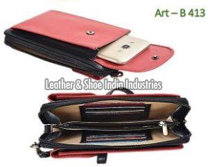 Leather Mobile Sling Bag