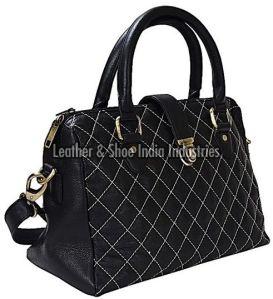 Diamond Embroidery Leather Sling Bags