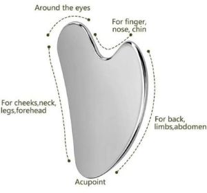 Stainless Steel Gua Sha Massage Tool, For Face Massager