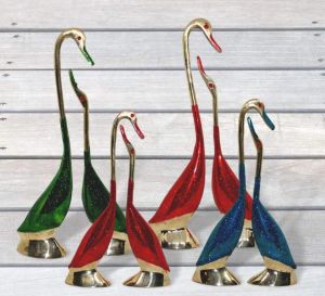 Pretty Brass Birds Showpiece for Decor