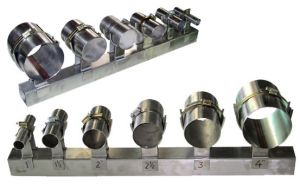 SS Pipe Holder With Hose Clamp