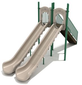 double outdoor slide