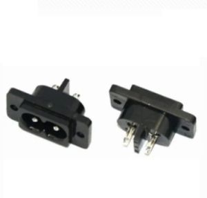 2 Pin Panel Mount Power Socket