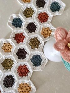 Modern Crochet Table Runner