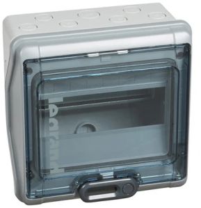 Legrand 601998 - 8 Module Weather Proof Box IP 65- Ik 09 Class Ii Cover