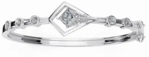 Women Rhombus Diamond Luxury Bangle
