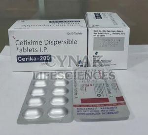 Cerika 200 Cefixime Dispersible Tablets