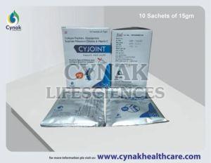 Cyjoint Collagen Peptide Glucosamine Vitamin C Sachet