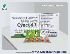 Cyncod L Cod Liver Oil Vitamin E Softgel Capsule