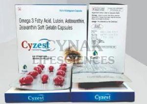 Cyzest Omega 3 Fatty Acids Lutein Astaxanthin Zeaxanthin Soft Gelatin Capsules