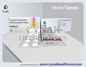 Pragline NT Pregabalin Nortriptyline Methylcobalamin Tablet