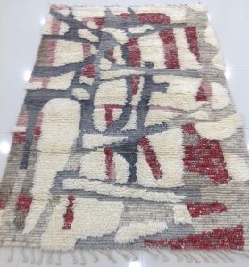 DSH-13-20 Multicolor Semi Worsted New Zealand Wool Rug