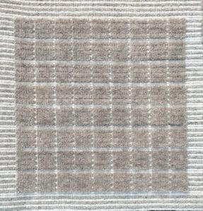 MEH-PP-2205 Square Grey New Zealand Wool Cotton Floor Carpet