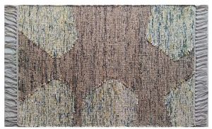 Rectangular Brown Flat Weave Jute Rug