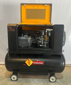 7.5 HP Tank Mounted Screw Air Compressor