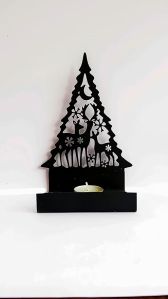 Christmas Deer Metal Candle Holder