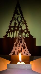 Christmas Deer Metal Candle Holder