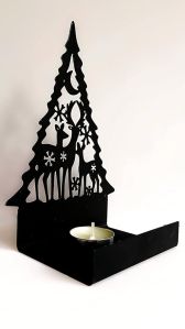 Christmas Deer Metal Candle Holder