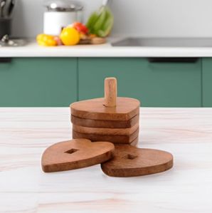 Heart Wooden Coaster