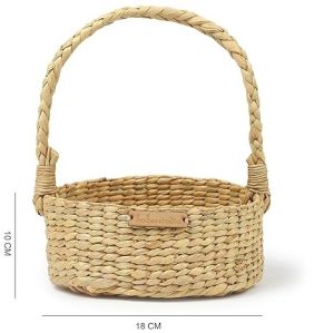 Lighet Yellow Round Hamper Basket