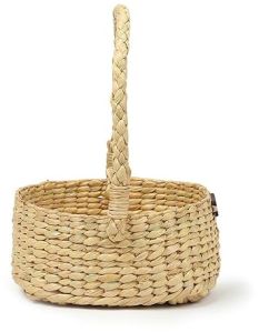 Lighet Yellow Round Hamper Basket