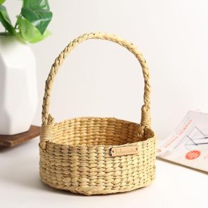 Lighet Yellow Round Hamper Basket