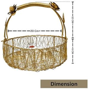 Light Yellow Hanging Hamper Basket