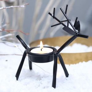 Metal Reindeer Candle Holder