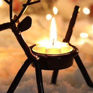 Metal Reindeer Candle Holder