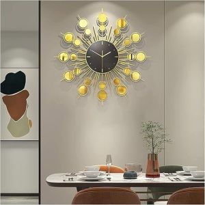 Sunburst Copper Wall Clock