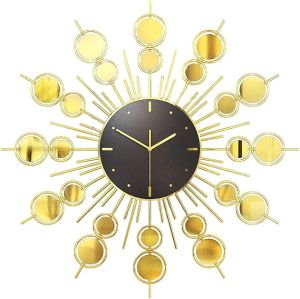 Sunburst Copper Wall Clock