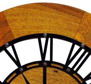Wooden Round Wall Clock