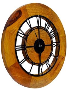 Wooden Round Wall Clock