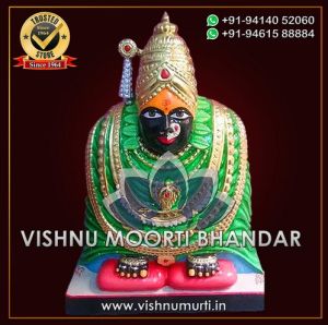 Vitthal Rukmini Black Marble Murti