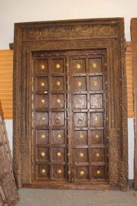 Sagwan Wood Door Carving