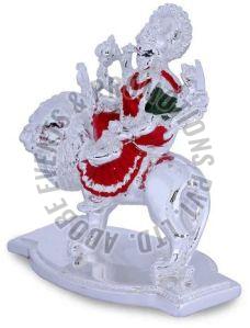 Silver Plated Resin Durga Mata Statue
