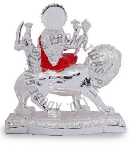 Silver Plated Polyresin Durga Maa Statue
